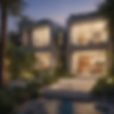 Sustainable Living Spaces in Shawamekh City Sustainable living spaces in Shawamekh City surrounded by greenery