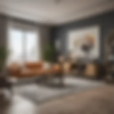 Chic Studio Design in Deira Modern studio interior showcasing chic design and space utilization