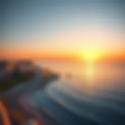 Stunning sunrise view over Sunrise Bay