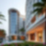 Elegant view of The Court Residence Jumeirah 1 showcasing its architectural design