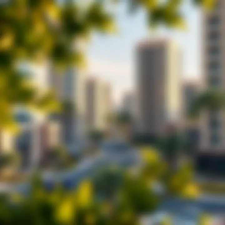 Vibrant neighborhood surrounding The Court Residence Jumeirah 1