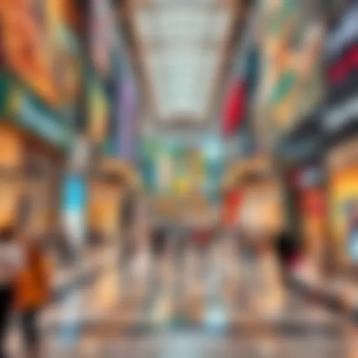 Vibrant shopping scene within Dubai Mall
