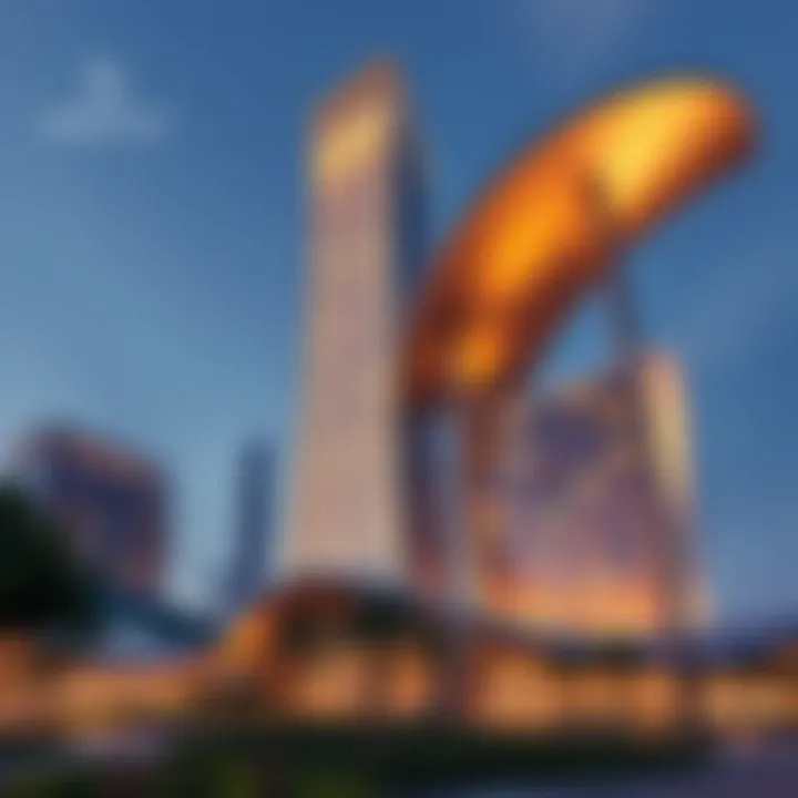 Architectural design of The Opus by Omniyat showcasing its unique structure