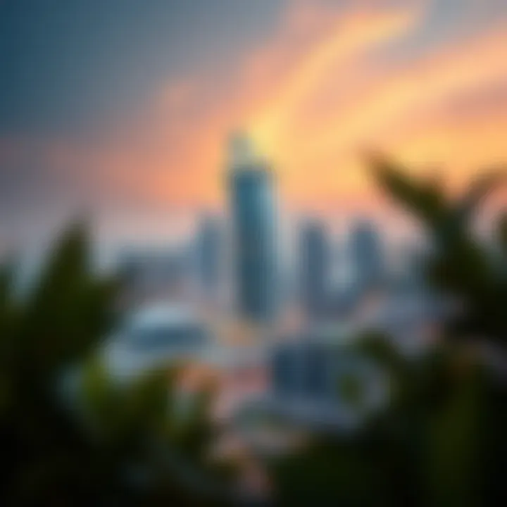 Stunning skyline view featuring The Opus amidst Dubai's skyline