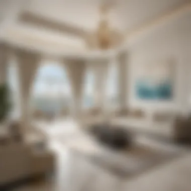 Luxurious Interior Design at the Point Palm Luxurious interiors of a residential unit in the Point Palm