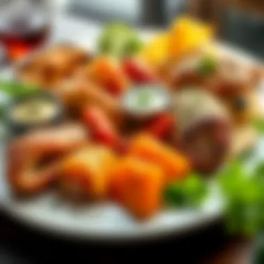 An array of diverse dishes representing Dubai's gastronomic trends