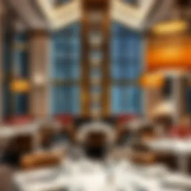 A luxurious restaurant ambiance showcasing Michelin-starred excellence