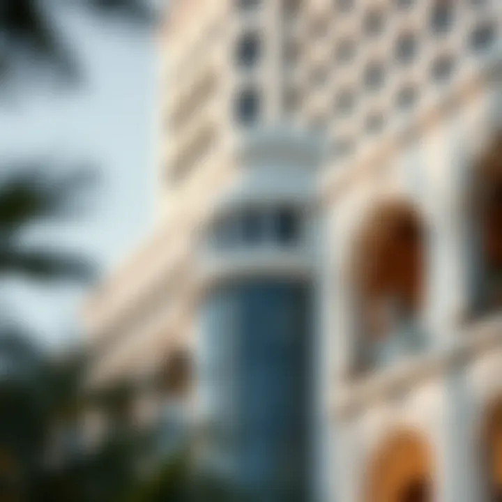 Architectural Features of the White Swan Building Close-up of the architectural features of the White Swan Building