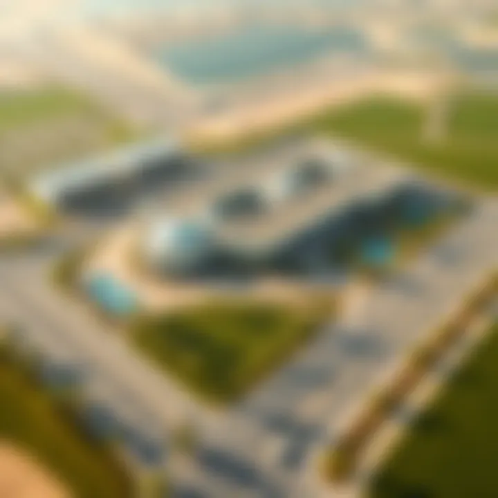 Aerial View of Tilal Al Ghaf Aerial view of Tilal Al Ghaf showcasing its unique architectural design