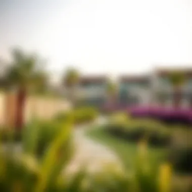 Sustainable Landscaping in Tilal Al Ghaf Sustainable landscaping within the Tilal Al Ghaf community