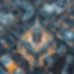 Aerial view of Trade Center 1 showcasing its unique design