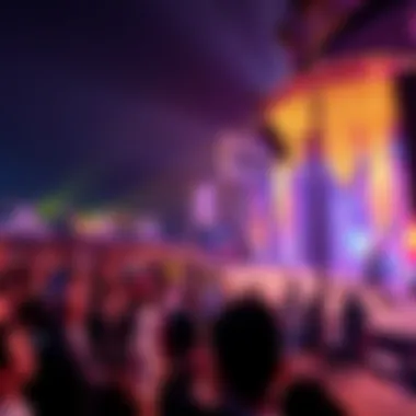 Entertainment Event Showcase Entertainment event with vibrant performances and audiences