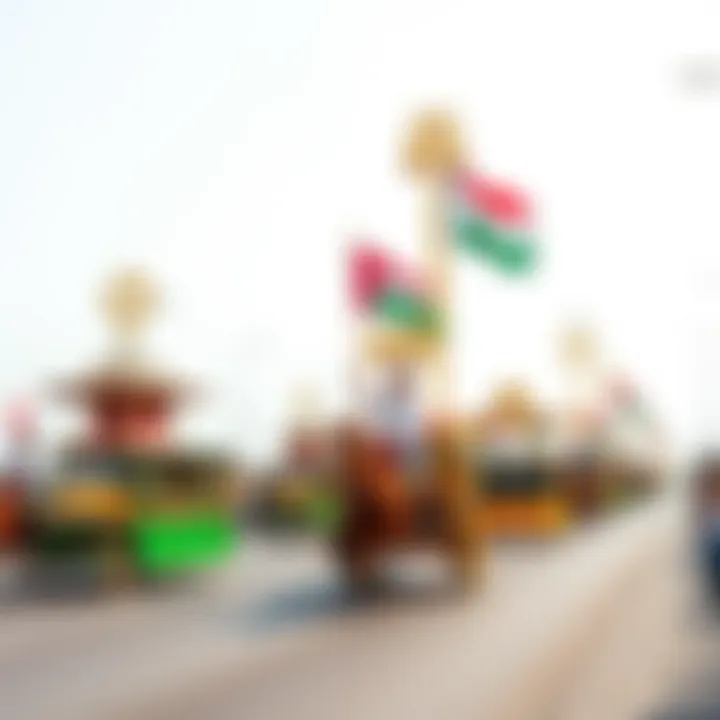 Grand National Day Parade Vibrant parade featuring floats and displays of national pride