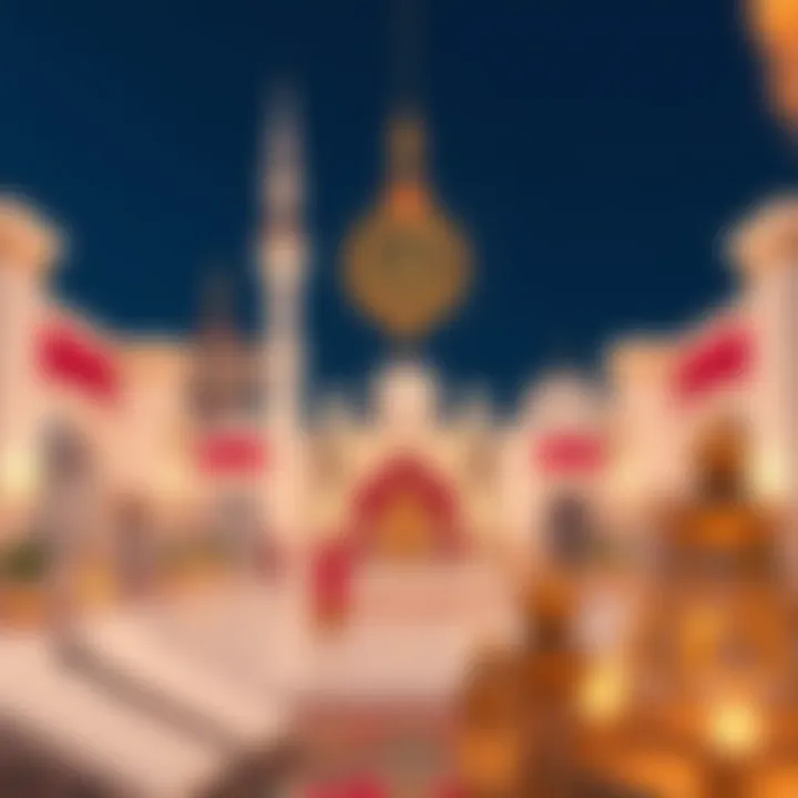 Traditional Emirati decorations during Eid Al Fitr showcasing cultural heritage