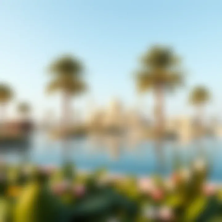 A serene landscape of the UAE reflecting the tranquility of the holiday spirit