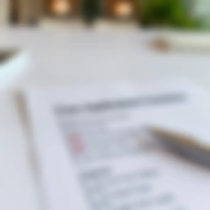 A checklist symbolizing essential documentation for visa application