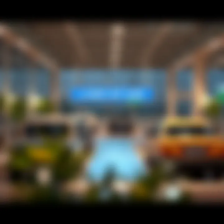 Designated drop-off area at Dubai Airport