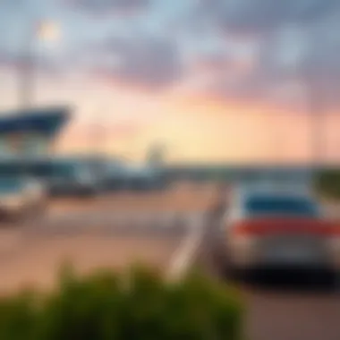 Overview of drop-off timing restrictions at the airport