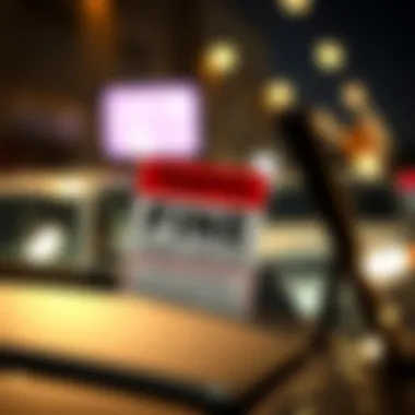 Traffic Fine Notice on Vehicle A close-up of a traffic fine notice on a vehicle