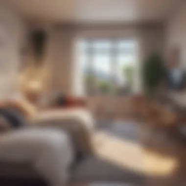 Shared Living Space A cozy shared living room representing the concept of bed space.