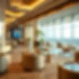 Luxurious Marhaba lounge at Dubai Airport