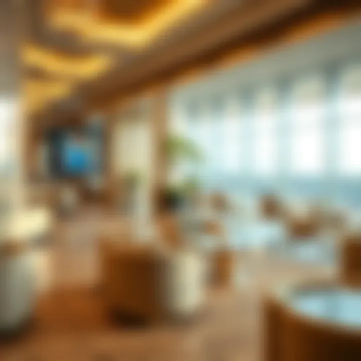 Luxurious Marhaba lounge at Dubai Airport