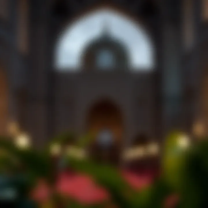 A tranquil setting for prayer and reflection during Ramadan