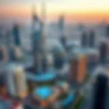 Panoramic view of Dubai's urban landscape showcasing modern architecture