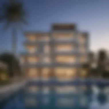 Modern Architectural Elegance in Sobha Hartland II Luxurious residential property in Sobha Hartland II showcasing modern architecture