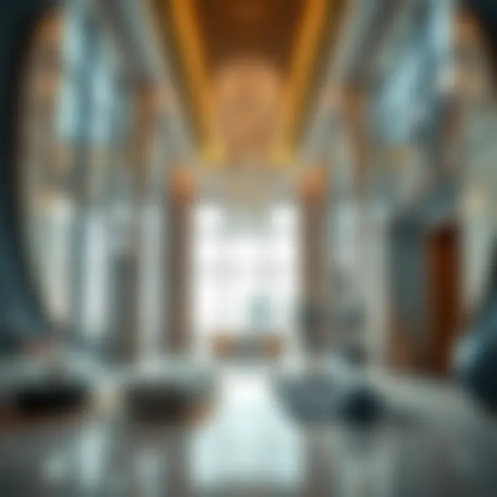 Luxurious Interior of the Binary Tower Interior design showcasing luxury and functionality within the Binary Tower