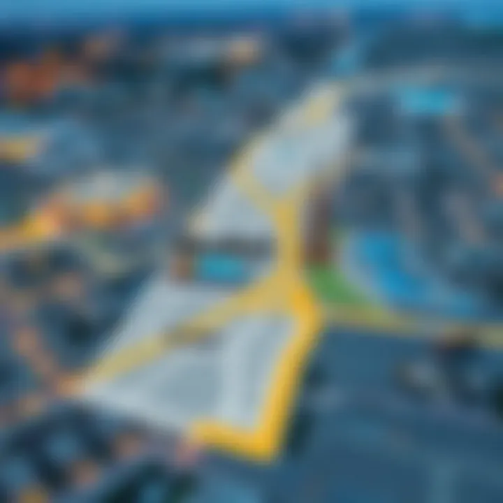 Map highlighting Mudon's strategic location within Dubai