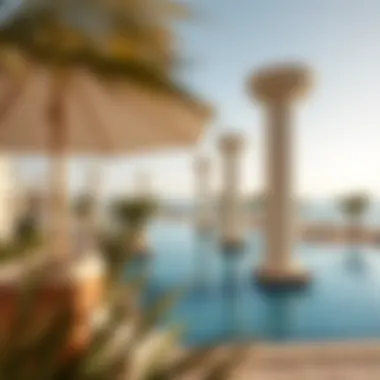 Beautiful view of the pool area at Atlantis The Royal