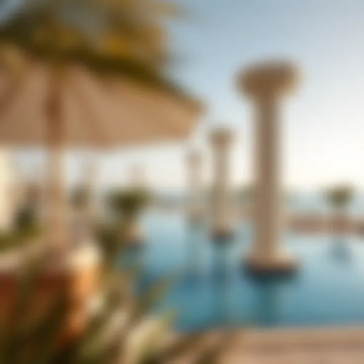 Beautiful view of the pool area at Atlantis The Royal