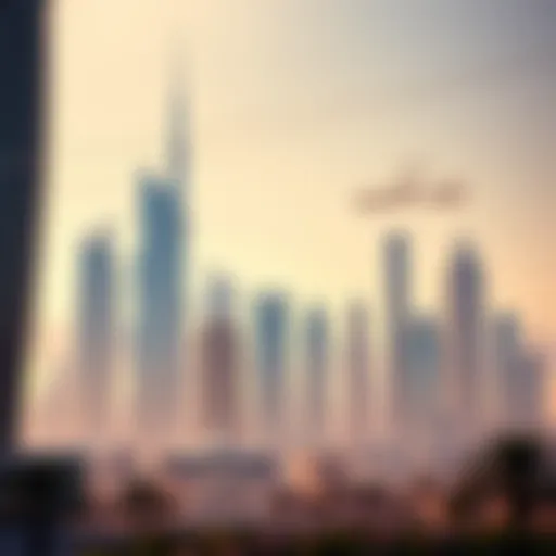 Luxurious Dubai Skyline Luxurious Dubai skyline showcasing modern architecture