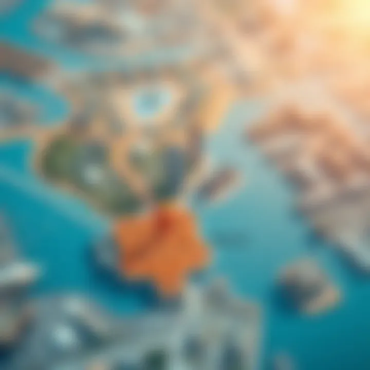 Interactive map highlighting VirtueZone areas in Dubai