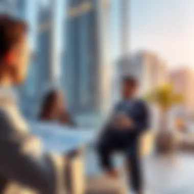 Investors analyzing real estate market trends