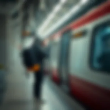 Commuter Experience During Delays A commuter waiting for a train amid service delays