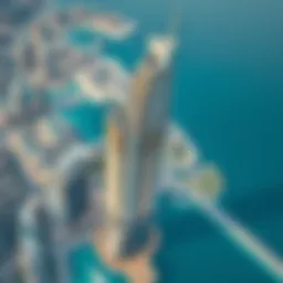 Aerial view of Volante Tower showcasing its architectural design