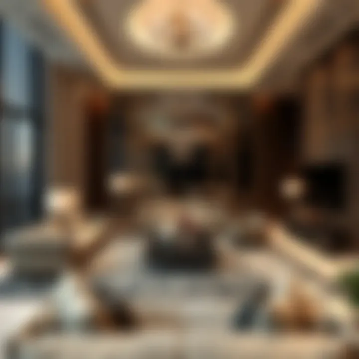 Luxurious Interior of Volante Tower Penthouse Luxurious interior of a penthouse in Volante Tower