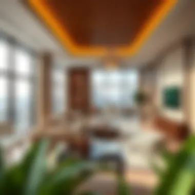 Interior design of a luxury apartment in Voleo Damac