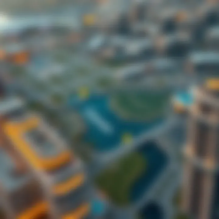 Voleo Damac's strategic location map within Dubai