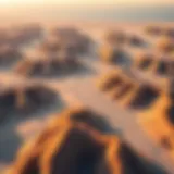 Aerial view showcasing the expansive landscape of Wadi Shokha