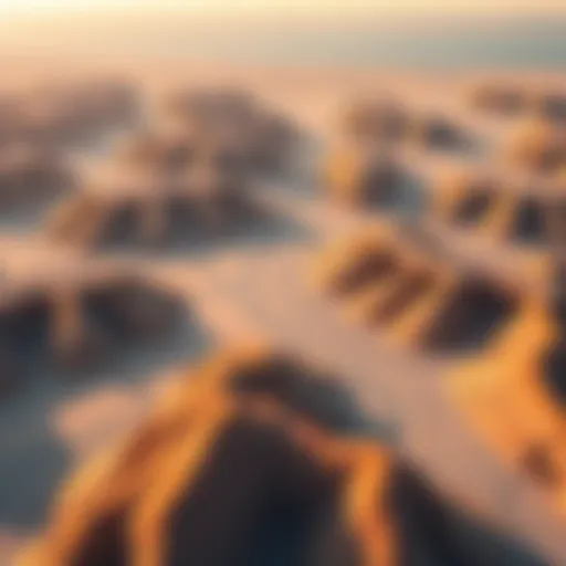 Aerial view showcasing the expansive landscape of Wadi Shokha