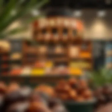 An online shop showcasing various types of dates.