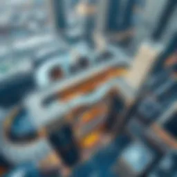 Aerial view of the WTC Mall Slide showcasing its innovative structure